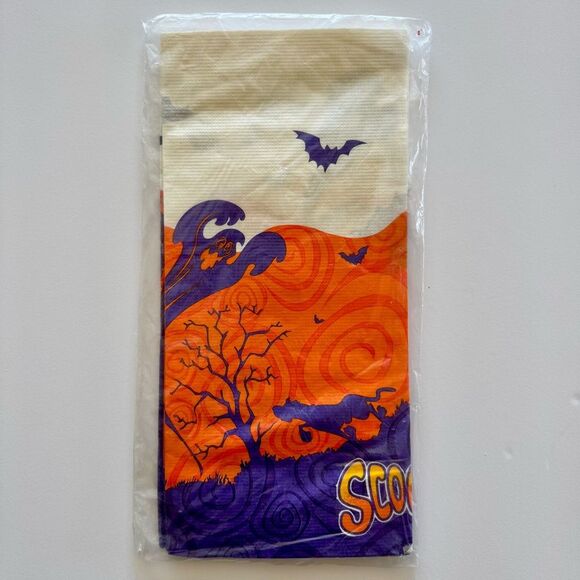 Vintage 2000 SCOOBY-DOO Paper Table Cloth Cover Cartoon Network Halloween Party - Picture 1 of 3